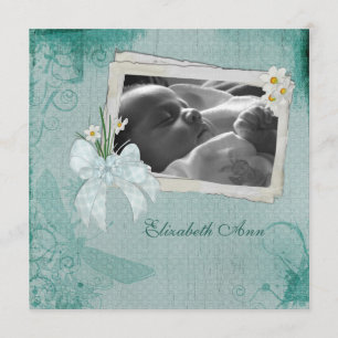 Carte photo de marguerite turquoise