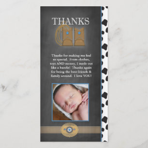 Carte photo de Merci de cowboy