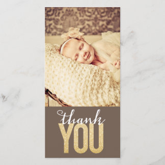 Carte photo de Merci de garçon de bébé