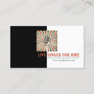 Carte photo de microphone de location de chanteur