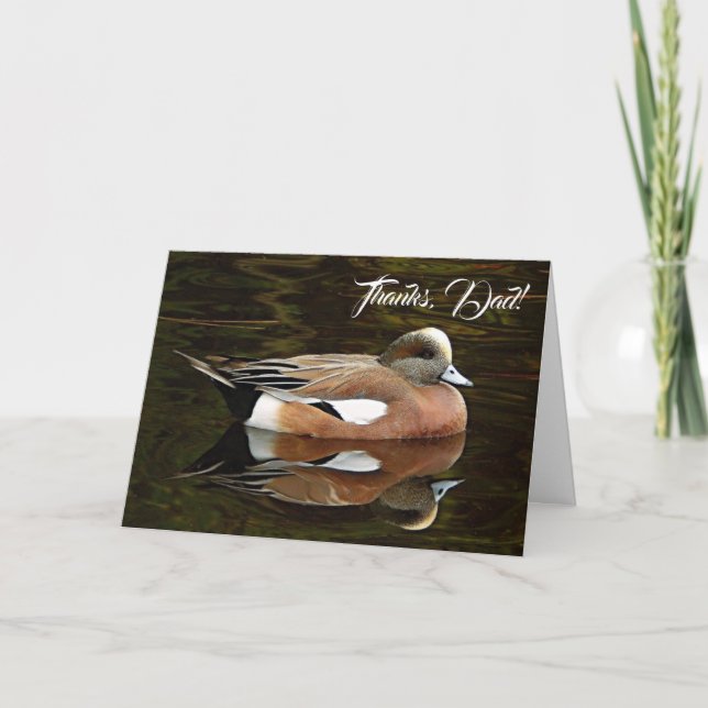 Carte Photo de nature de Canard colvert pour la fête des (Devant)