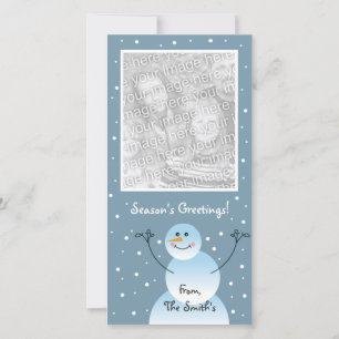 Carte photo de neige