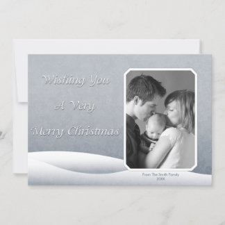 Carte photo de neige congelé