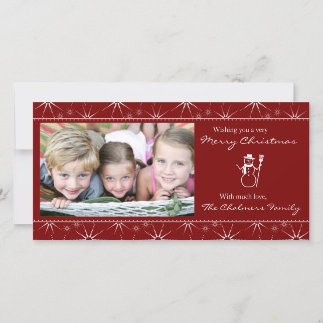 Carte photo de Noël (Devant)