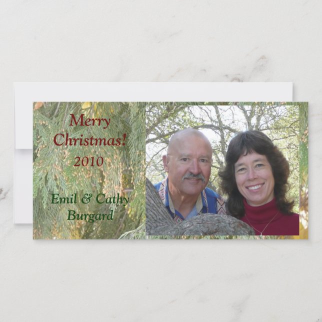 Carte photo de Noël (Devant)