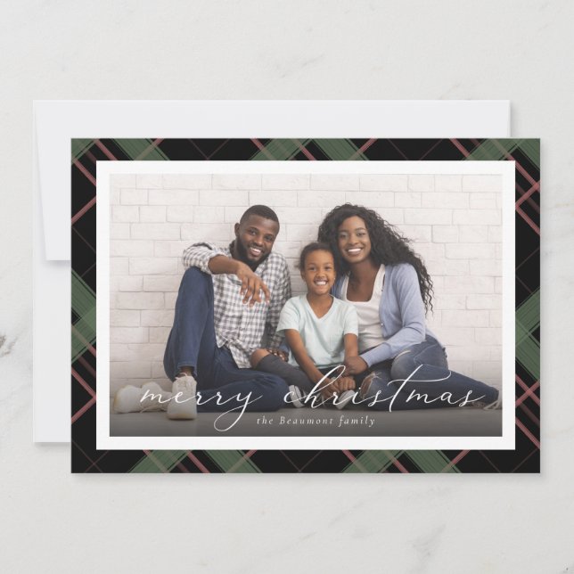 Carte photo de Noël de vacances (Devant)