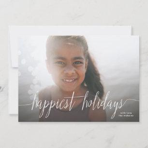 Carte photo de Noël des Fêtes les plus heureuses