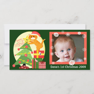 Carte photo de Noël du 1er Amoureux des chats de b