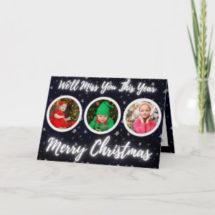 Carte Photo de Noël étoilée