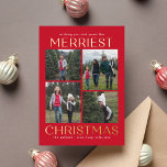 Carte photo de Noël FOIL Solide Clean Collage<br><div class="desc">Célébrez la saison avec cette carte moderne et élégante de Berry Berry Sweet. Visitez berryberrysweet.com pour des papeteries et des cadeaux personnalisés !</div>