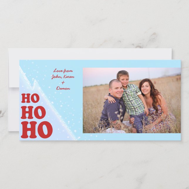 Carte photo de Noël Ho-Ho-Ho (Devant)