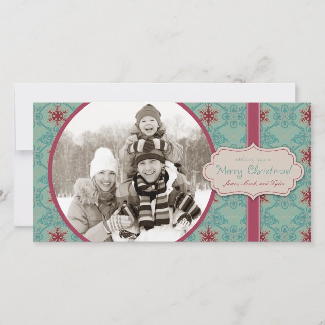 Carte photo de Noël II classique (Devant)