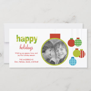 Carte photo de Noël/Jour férié encadré
