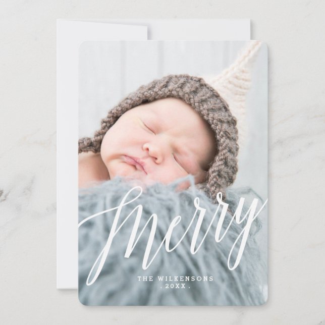 Carte photo de Noël Joyeux (Devant)