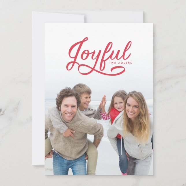 Carte photo de Noël joyeux (Devant)