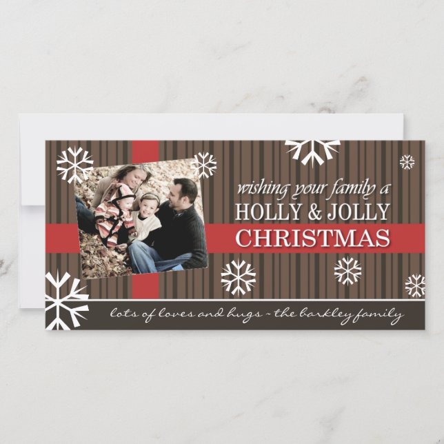 Carte photo de Noël joyeux (Devant)