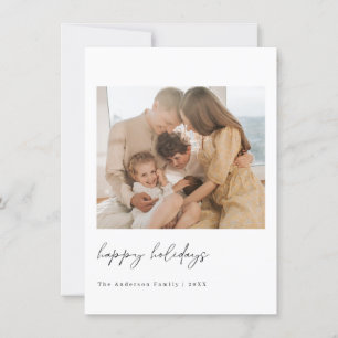 Carte photo de Noël minimaliste