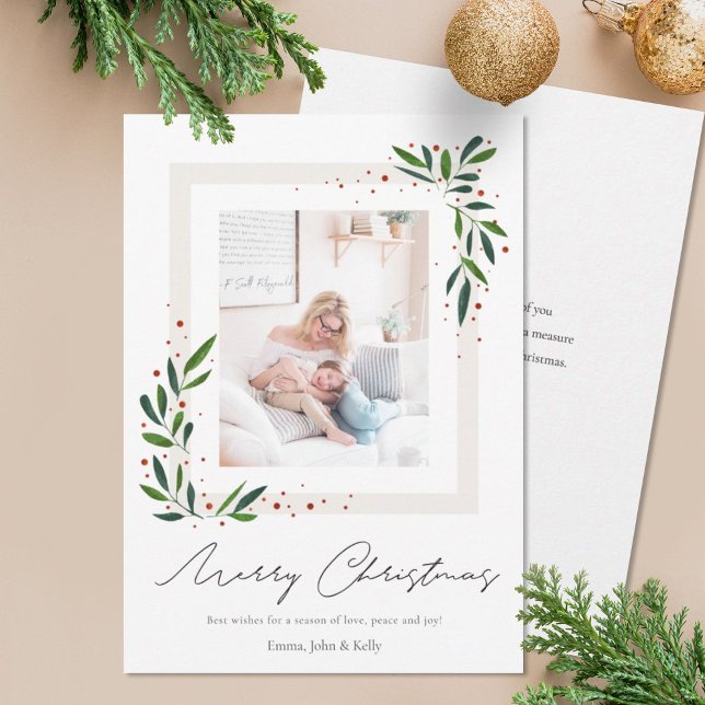 Carte photo de Noël minimaliste (Créateur téléchargé)