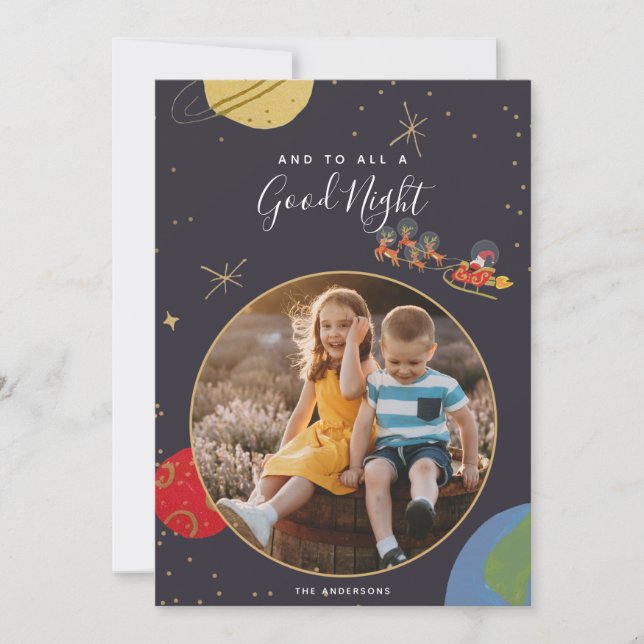 Carte photo de Noël Orbit (Devant)