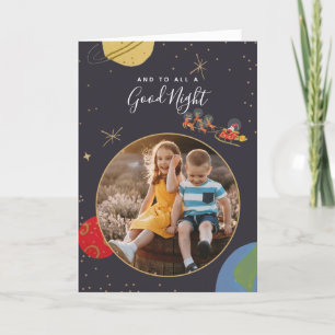 Carte photo de Noël Orbit