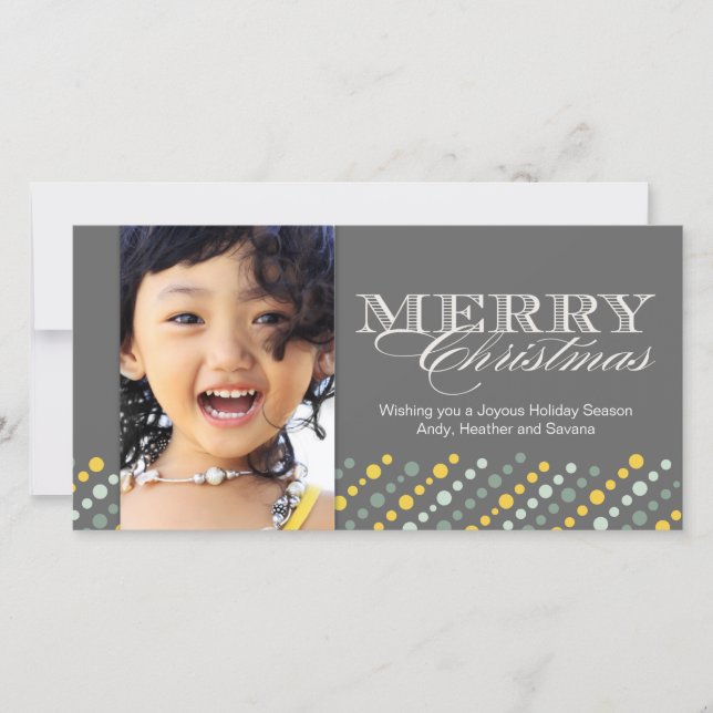 Carte photo de Noël personnalisable (Devant)