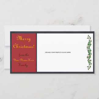 Carte photo de Noël personnalisable - #1