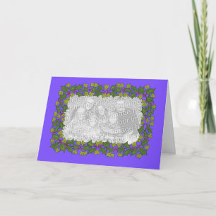 Carte photo de Noël personnalisable - Bordure Holl