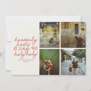 Carte photo de Noël religieuse et Sainte-Moderne