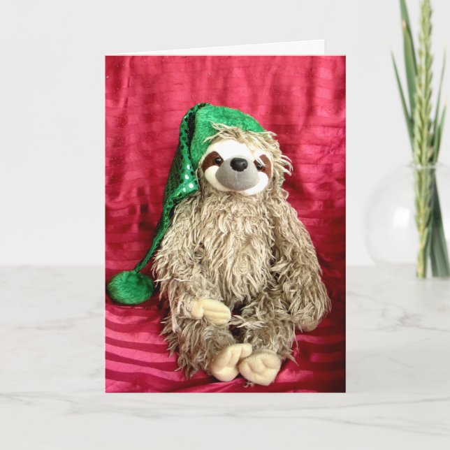 Carte Photo de Noël Sloth (Devant)