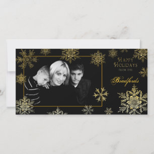 Carte photo de Noël - Snowflakes