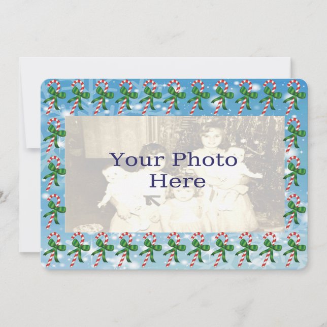 Carte photo de Noël sucres de canne (Devant)