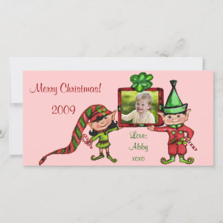 Carte photo de Noël Vintage