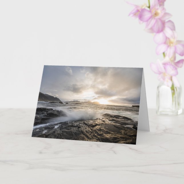 Carte Photo de Norvège Coast Seascape (Orchidée)