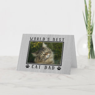 Carte Photo de papa chat du monde entier Fête des pères