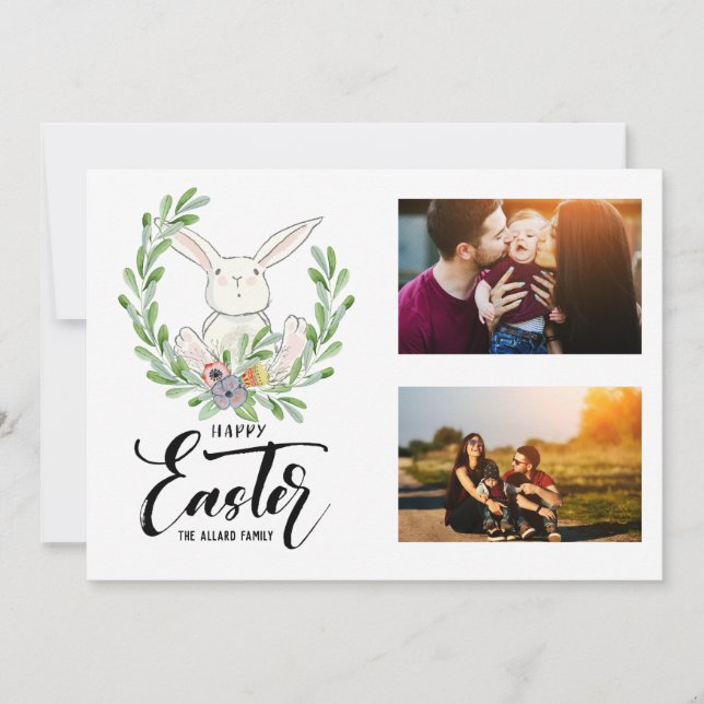 Carte photo de Pâques | Petit Lapin (Devant)