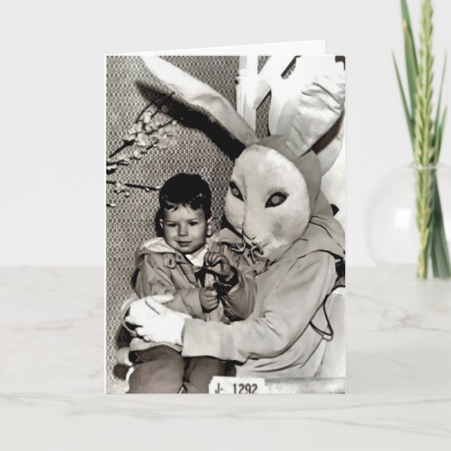 Carte photo de Pâques Vintage drôle (Devant)