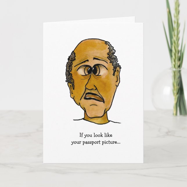 Carte Photo de passeport du type drôle (Devant)