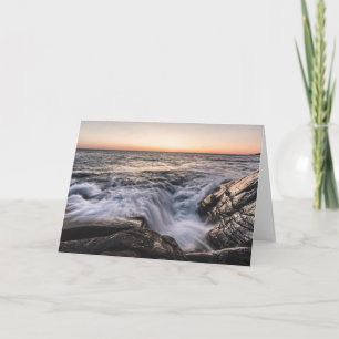 Carte Photo de paysage côtier minimaliste norvégien