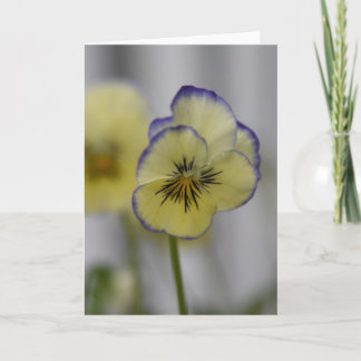 Carte Photo de pensée violette et jaune – Cottagecore vi