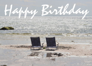 Cartes De Plage Avec La Photo Horizontales D Anniversaire Zazzle Fr