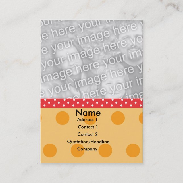 Carte photo de point de polka (Devant)