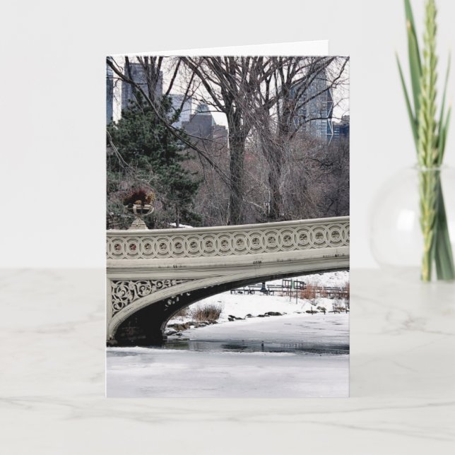 Carte Photo de pont de l'arc de Central Park (Devant)