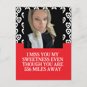 Carte photo de prison pour la Saint-Valentin à dis