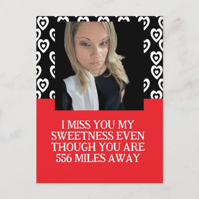 Carte photo de prison pour la Saint-Valentin à dis (Devant)