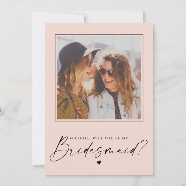 Carte photo de proposition Blush-Pink (Devant)