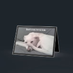 Carte Photo de Sad Depressed Dog 40th Birthday Grey<br><div class="desc">Olive est un magnifique mélange expressif du Labrador. Donnez cette carte drôle à quiconque essaie d'éviter leur anniversaire.</div>