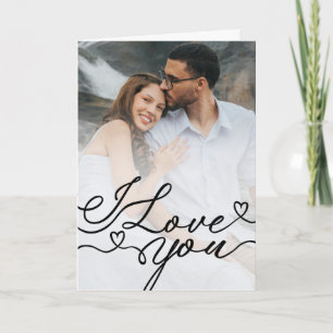 Carte photo de Saint-Valentin Je t'aime