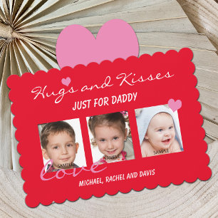 Carte photo de Saint-Valentin pour des étreintes