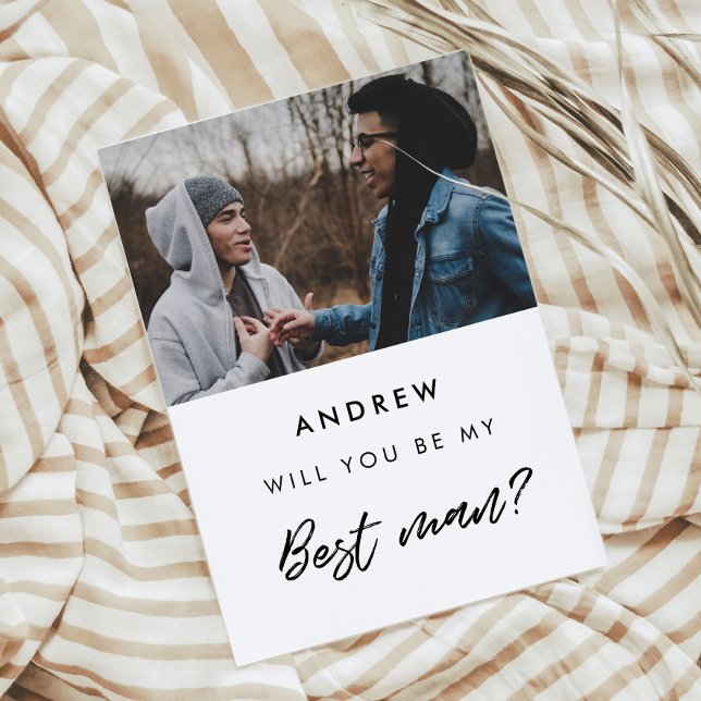 Carte photo de témoin de mariage moderne (Créateur téléchargé)