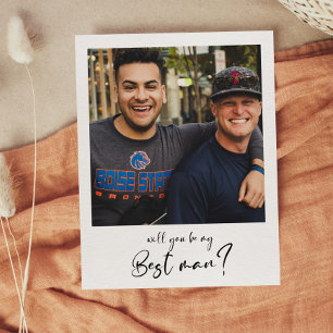 Carte photo de témoin moderne 'Veux-tu être mon té